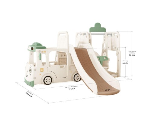 Ігровий майданчик Mealux Amber (KD-B010 White/Green)