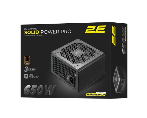 Блок живлення 2E 650W Solid Power Pro ATX3.1 GEN5.0 (2E-SP650BRSMII-120)
