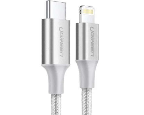 Дата кабель USB-C to Lightning 1.0m 3A 60W US304 white UGREEN (70523)