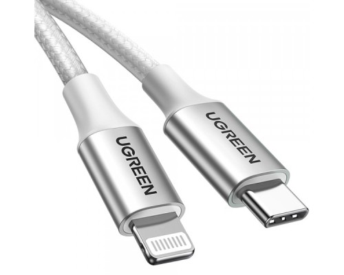 Дата кабель USB-C to Lightning 1.0m 3A 60W US304 white UGREEN (70523)