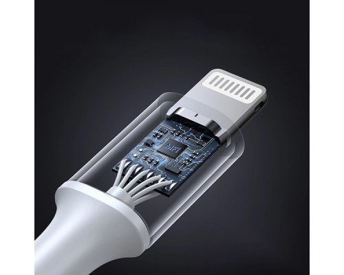 Дата кабель USB-C to Lightning 1.0m 3A 60W US304 white UGREEN (70523)