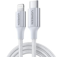 Дата кабель USB-C to Lightning 1.0m 3A 60W US304 white UGREEN (70523)