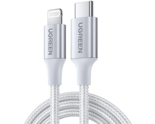 Дата кабель USB-C to Lightning 1.0m 3A 60W US304 white UGREEN (70523)