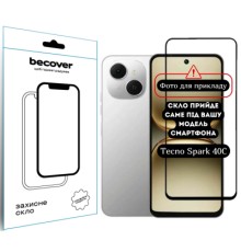 Скло захисне BeCover 10D Tecno Spark 40C 4G (KM4k) Black (714372)