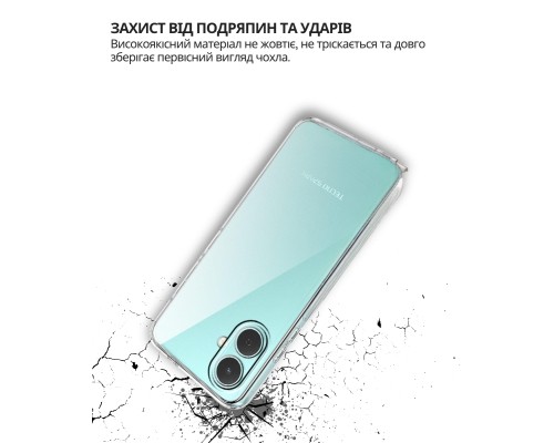 Чохол до мобільного телефона BeCover Silicone Tecno Spark Go 2 (KM4) Transparent (714682)
