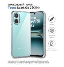 Чохол до мобільного телефона BeCover Silicone Tecno Spark Go 2 (KM4) Transparent (714682)