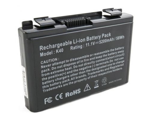 Акумулятор до ноутбука Asus K40 (A32-F82) 5200 mAh Extradigital (BNA3927) 