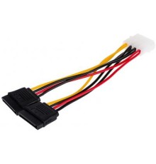 Кабель живлення SATA power 2x 0.2m Atcom (16148)