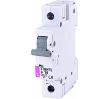 Автоматичний вимикач ETI Выключатель автоматический ETIMAT 6 1p С 16А (6 kA) (2141516)