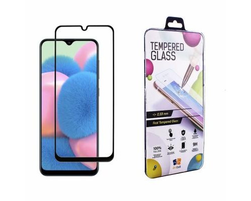 Скло захисне Drobak для Samsung Galaxy A30s (Black) (441623)