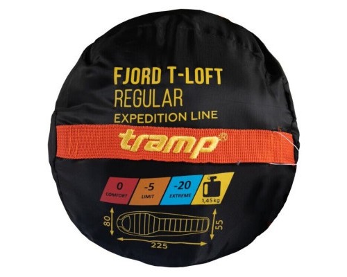 Спальний мішок Tramp Fjord Long Orange/Grey L (UTRS-049L-L)