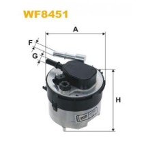 Фільтр паливний Wixfiltron WF8451
