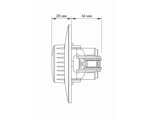 Світлорегулятор Videx BINERA LED 200Вт (VF-BNDML200-W)
