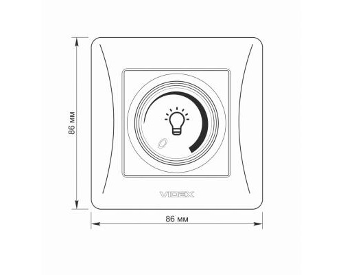 Світлорегулятор Videx BINERA LED 200Вт (VF-BNDML200-W)