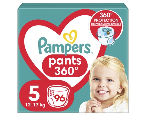 Підгузки Pampers трусики Pants Junior Розмір 5 (12-17 кг) 96 шт (8006540069509)