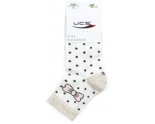 Шкарпетки дитячі UCS Socks в горошок (M0C0101-2119-1G-cream)