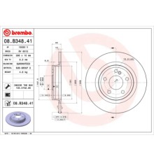 Гальмівний диск Brembo 08.B348.41