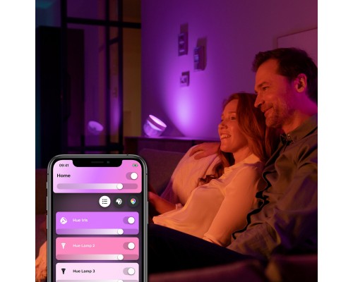 Настільна лампа Philips Hue Iris, Color, BT, DIM, чорна (929002376201)