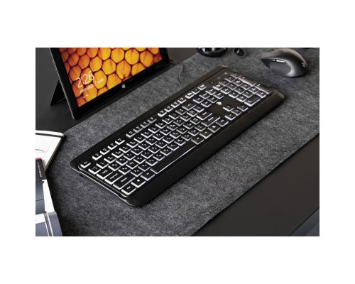 Клавіатура 2E KS120 White backlight USB Black (2E-KS120UB)