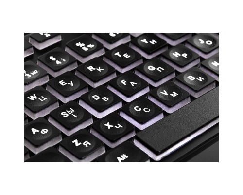 Клавіатура 2E KS120 White backlight USB Black (2E-KS120UB)
