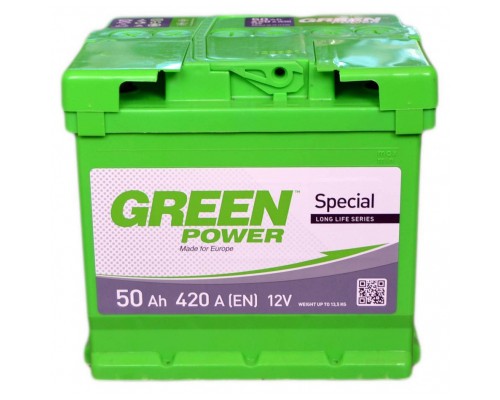 Акумулятор автомобільний GREEN POWER 50Аh (000022354) Акумулятор автомобільний GREEN POWER 50Аh (000022354)