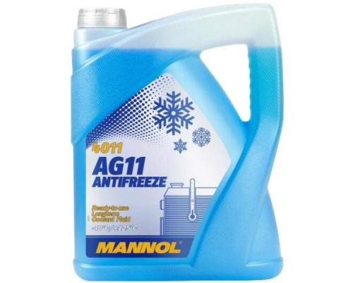 Антифриз Mannol AG 11 (-40) Longterm син, 5л (MN4011-5)