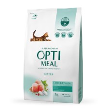 Сухий корм для кішок Optimeal для кошенят зі смаком курки 4 кг (B1840901)