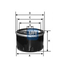Фільтр масляний UFI 23.439.00