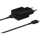 Зарядний пристрій Samsung 15W Power Adapter (w C to C Cable) Black (EP-T1510XBEGRU)