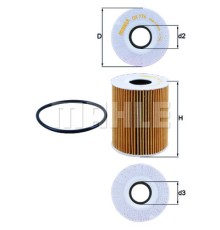 Фільтр масляний Mahle OX776DECO