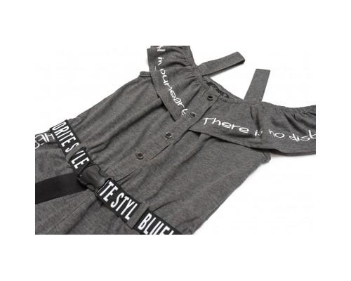 Комбінезон дитячий Blueland з оборкою (2476-140G-gray)