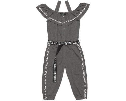 Комбінезон дитячий Blueland з оборкою (2476-140G-gray)