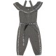 Комбінезон дитячий Blueland з оборкою (2476-140G-gray)