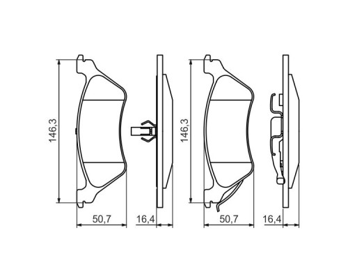 Гальмівні колодки Bosch 0 986 424 816