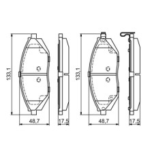 Гальмівні колодки Bosch 0 986 494 684