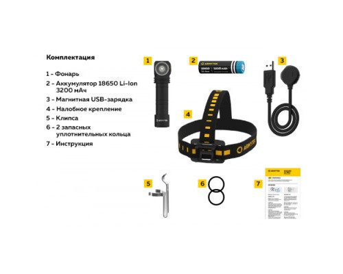 Ліхтар Armytek Wizard C2 Marnet USB White (F08901C)