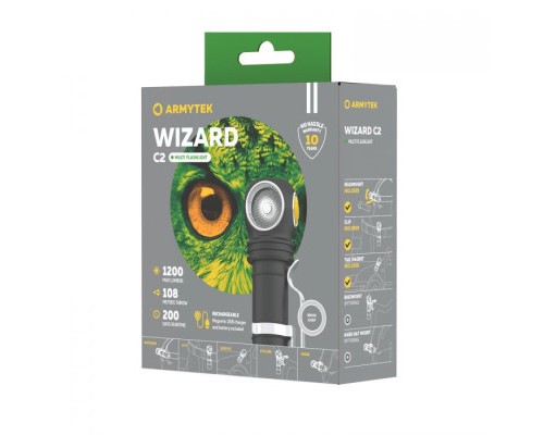 Ліхтар Armytek Wizard C2 Marnet USB White (F08901C)