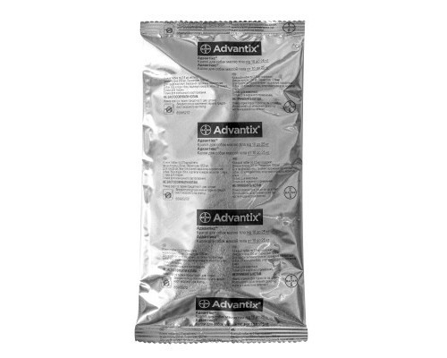 Краплі для тварин Bayer Адвантікс від заражень екто паразитами для собак 10-25 кг 4/2.5 мл (4007221047247)