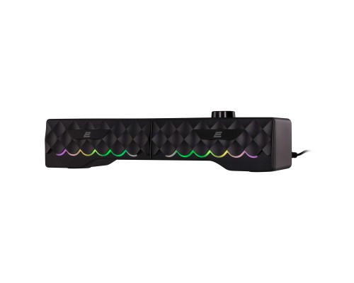 Акустична система 2E PCS232 RGB Soundbar USB Black (2E-PCS232BK) 