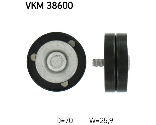 Ролик натягувача ременя SKF VKM 38600