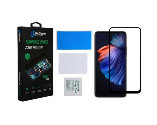 Скло захисне BeCover Tecno POVA 3 (LF7n) Black (708163)