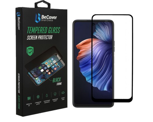 Скло захисне BeCover Tecno POVA 3 (LF7n) Black (708163)