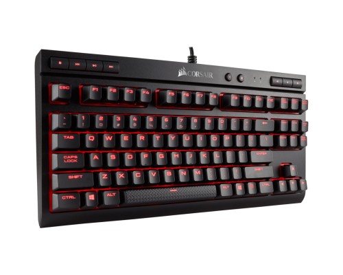 Клавіатура Corsair K63 Cherry MX Red UA USB Black (CH-9115020-RU)