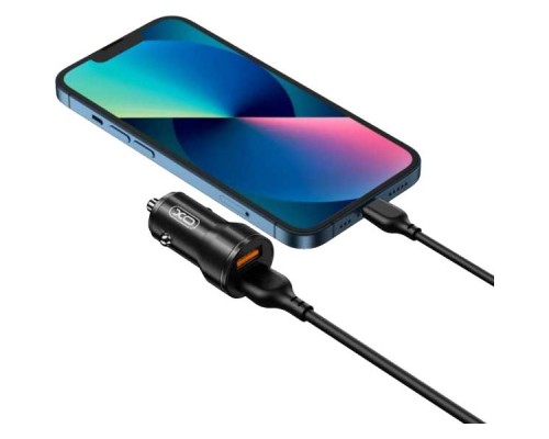 Зарядний пристрій XO CC48 Smart Metal 2USB + cable Lightning (XO-CC48i-BK)