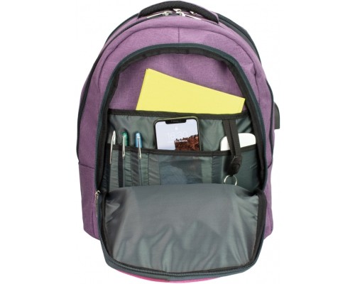 Рюкзак шкільний Cool For School 44x32x20 см 28 л Фиолетово-малиновий (CF86588-05) Рюкзак шкільний Cool For School 44x32x20 см 28 л Фиолетово-малиновий (CF86588-05)