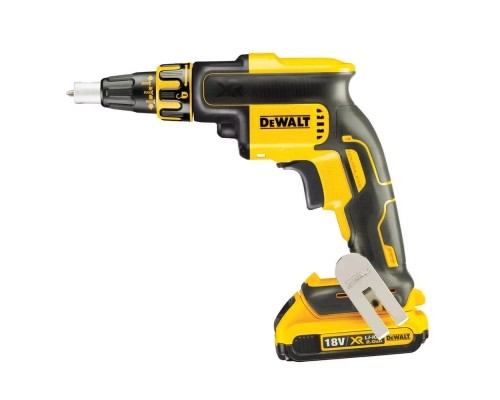 Шуруповерт DeWALT 18V XR Li-Ion, 2x2Ah, 30/5 Нм, 4400 об/хв, кейс (DCF620D2K)