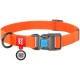 Нашийник для тварин WAUDOG Waterproof з QR паспортом Ш 15 мм Д 25-35 см помаранчевий (27394)