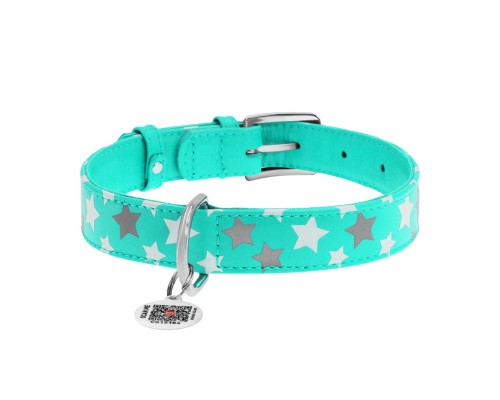 Нашийник для тварин WAUDOG Glamour з QR паспортом 