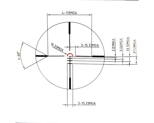 Оптичний приціл Konus SIGHT-PRO PTS2 3x30 (призматичний) (7203)