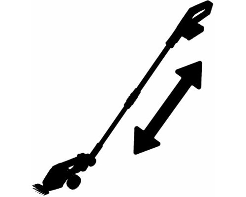 Кущоріз Einhell GE-CG 18/100 Li T - Solo, 18В, PXC, леза 100/200 мм, телескоп. ручка, 0.7 кг (без АКБ та ЗП) (3410310)